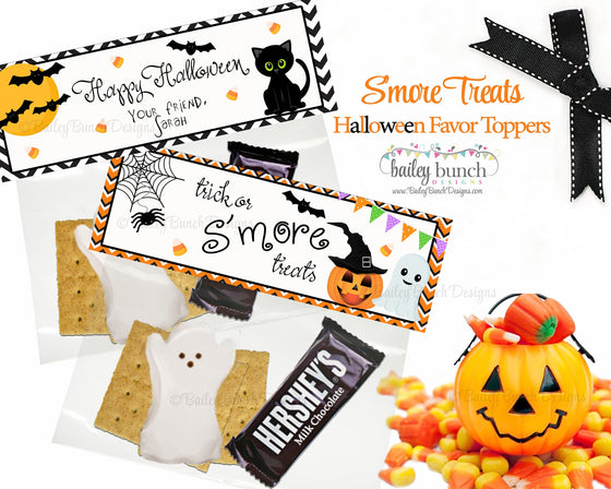 Halloween Smores Favor Toppers, BOOSMOREFVR0520