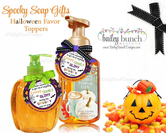 Halloween Spooky Soap Tags, Soap Labels, BOOSOAP0520