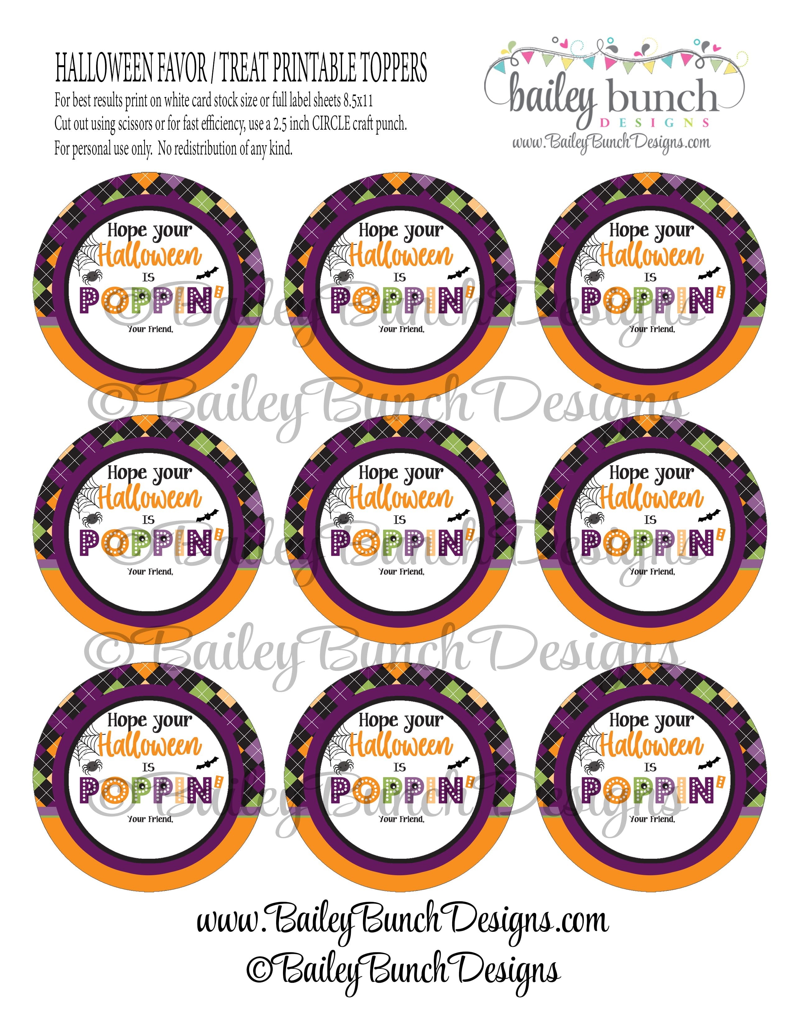 Halloween Gift Tag Gift Tags, Personalized Halloween Party Tags