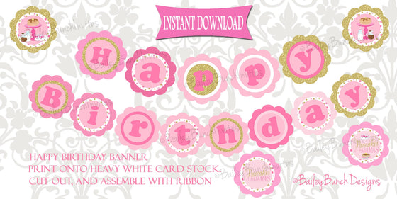 Pancakes & Pajamas XL HAPPY BIRTHDAY BANNER, Pancakes and Pajamas IDPCAKESHBBNR0520