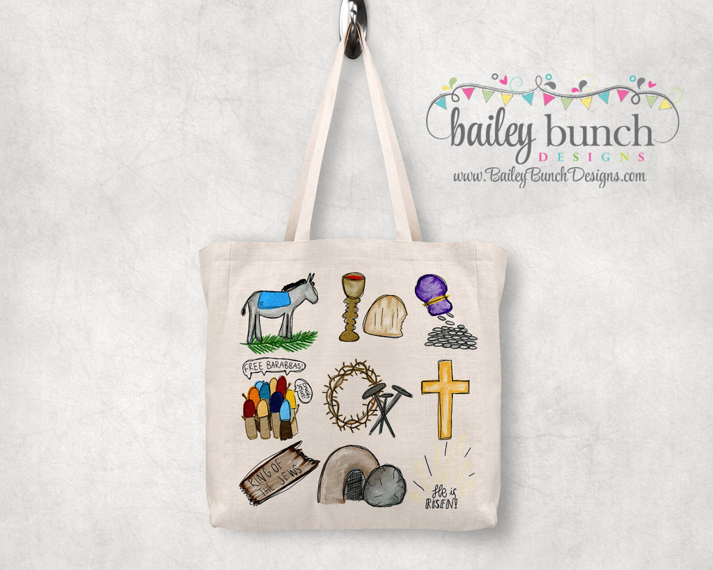 Easter Let me tell you a story, He is Risen Tote Bag RISENTOTE0520