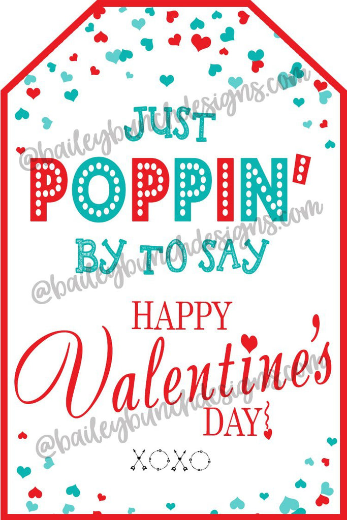 Valentine Pop It Fidget Gift Tags Red Hearts Valentine Tags IDVDAYPOPITREDHEART0520
