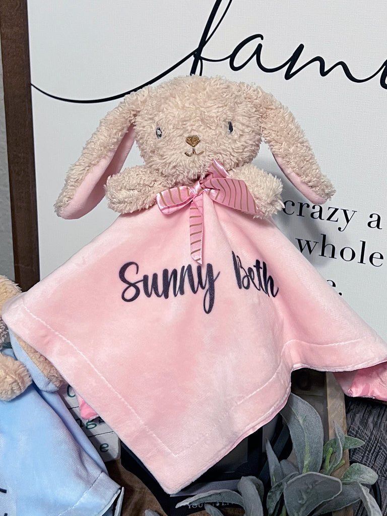 Easter Bunny Soft Personalized Lovey Blankets LOVEY0520