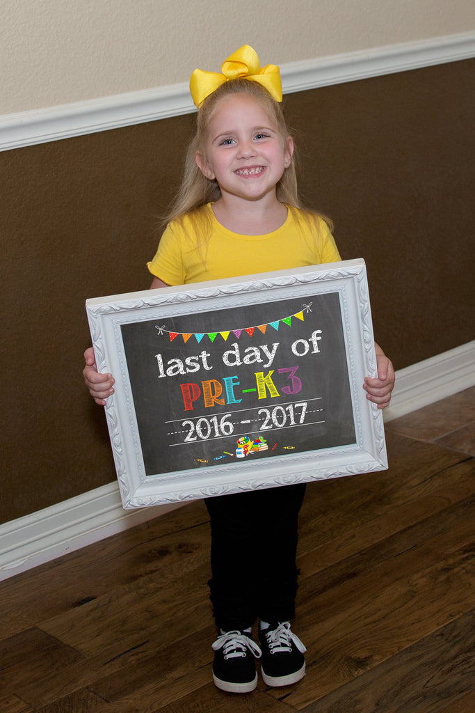 First Day of School Chalkboard, Last Day of School, ANY GRADE, any year SCHOOLCHALK0520
