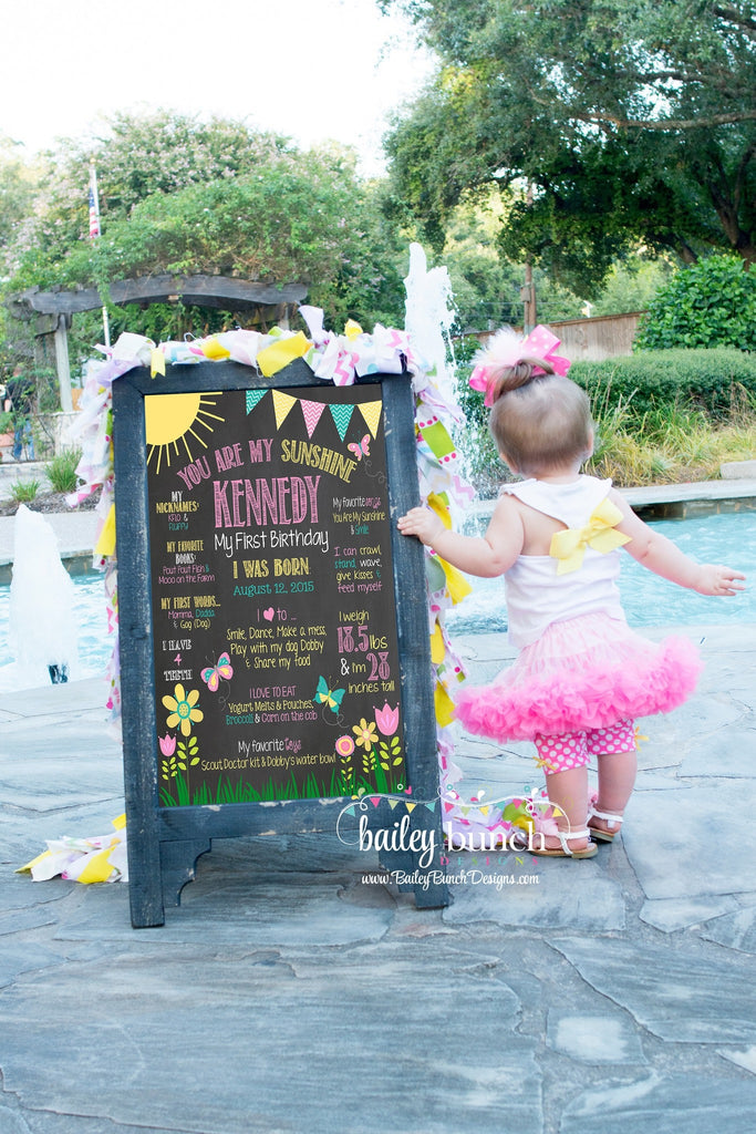 You are my Sunshine Birthday Chalkboard, SUNCHALK0520