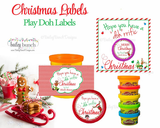 Playdoh Treat Bags, Christmas Favors PLAYDOH0520