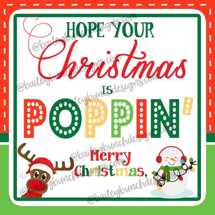 Christmas Pop It Fidget Gift Tags Squares IDCHRISTPOPITSQ0520