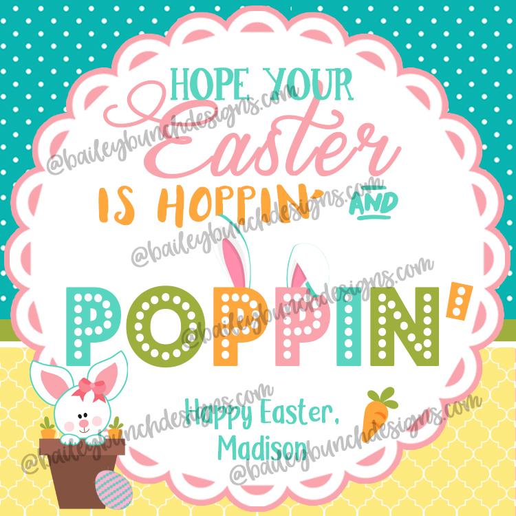 Easter Pop It Fidget Gift Tags Squares IDEASTERPOPITSQ0520