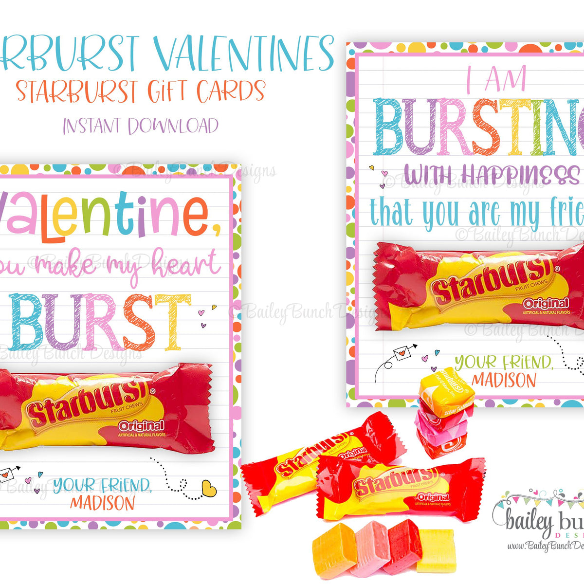 Starburst Rainbow Pastel Valentine Printables IDSTARBURSTPLAYDOH0520 ...