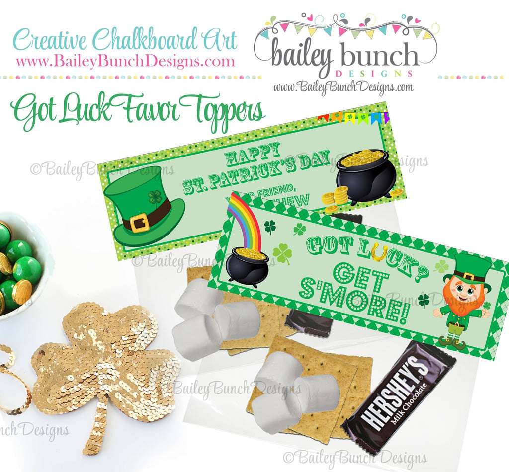 Got Luck? Get S'more St. Patrick's Day Treat Tags, SMOREPATRICK0520