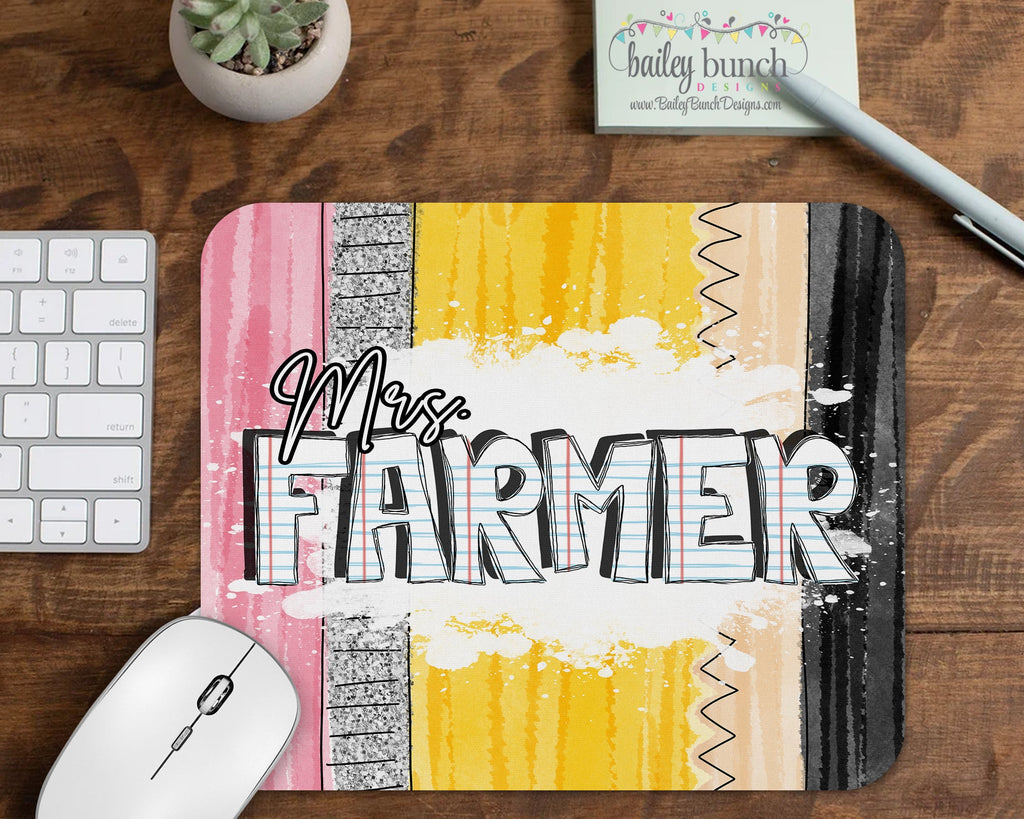 Teacher Pencil Shimmer Tumbler & Mouse Pad Gift Set Bundle 2PENCIL0520