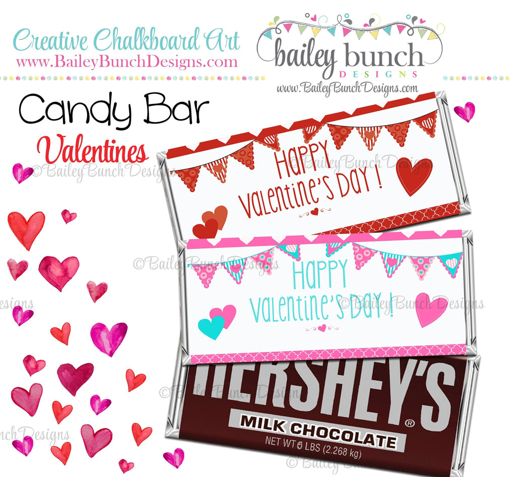 Valentines Candy Bar Wrapper, Valentines IDVDAYCANDYBAR0520
