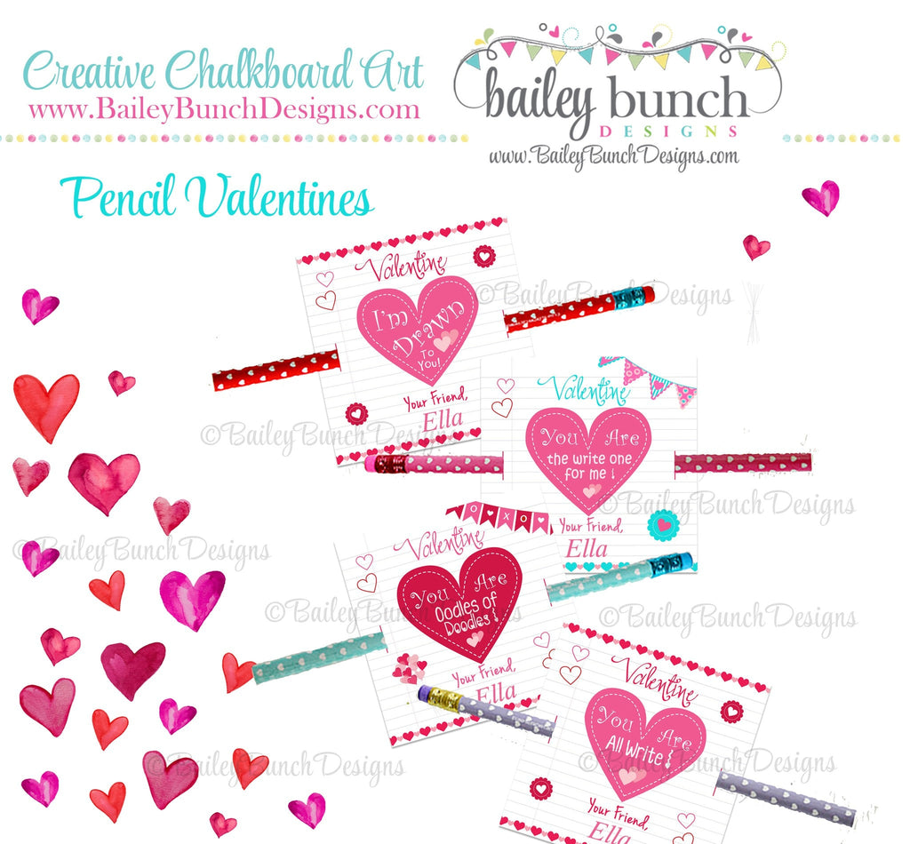 Pencil Valentines, You are All Write Valentines VDAYPENCIL0520