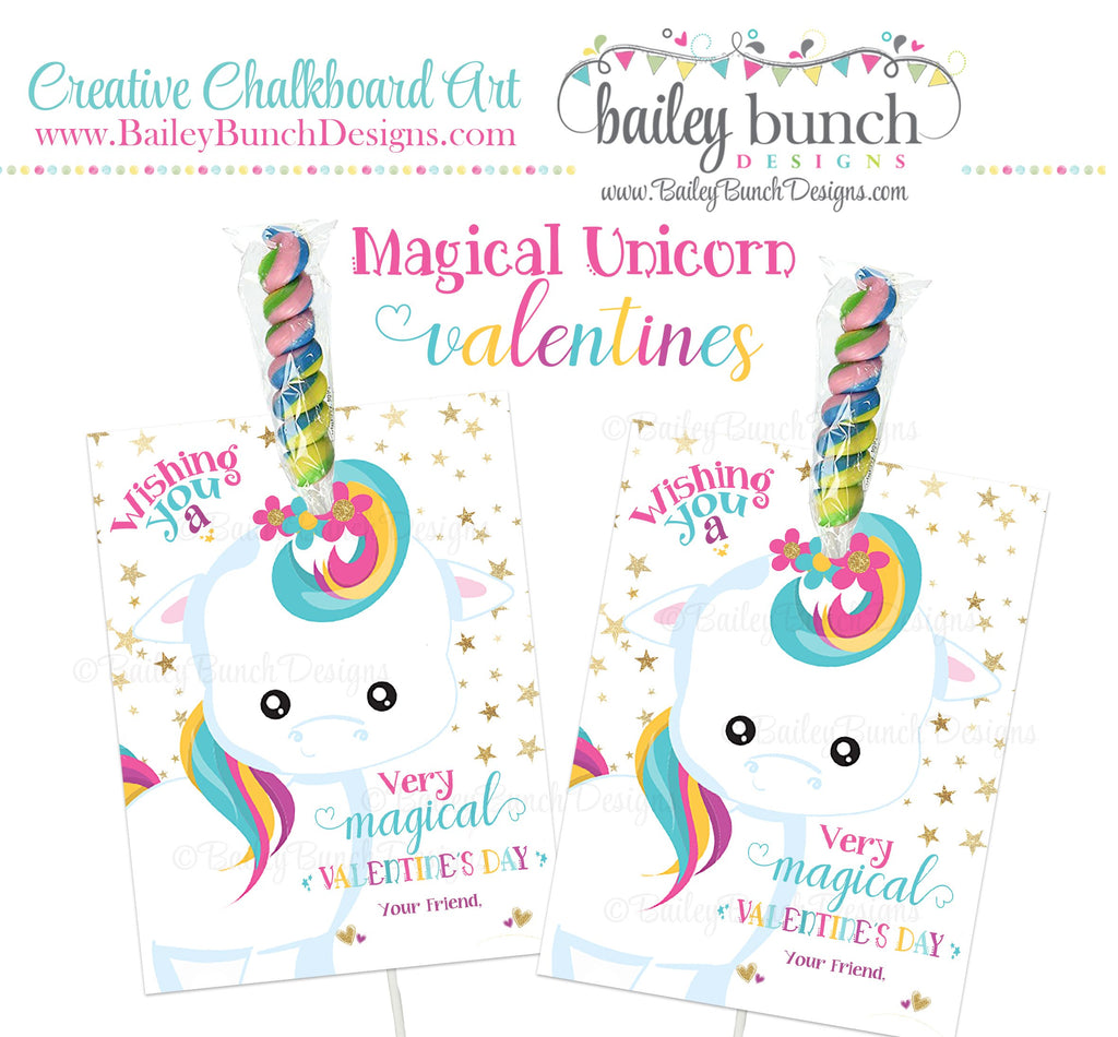 Magical Unicorn Valentines, IDVDAYUNICORN0520