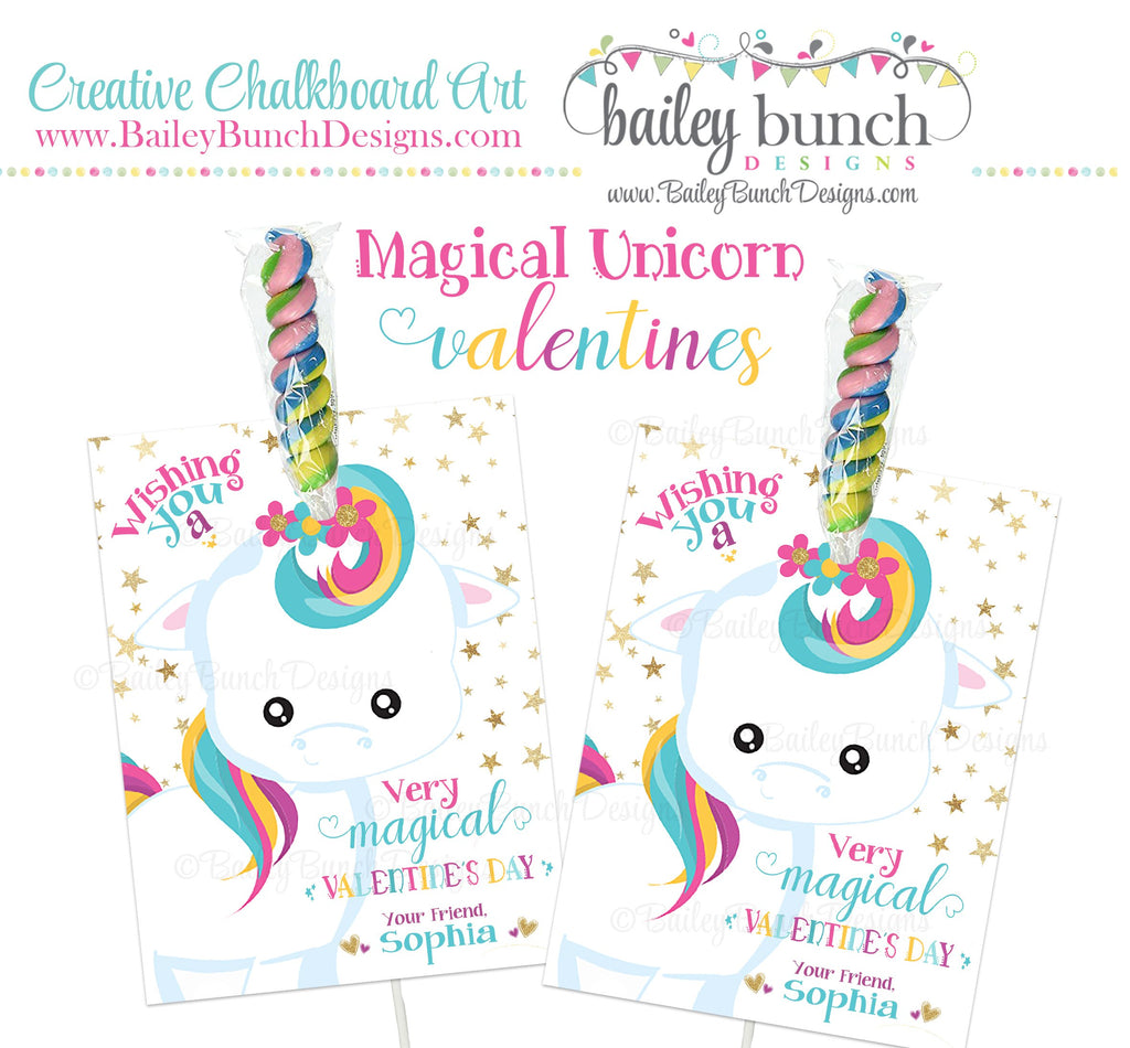 Magical Unicorn Valentines, VDAYUNICORN0520