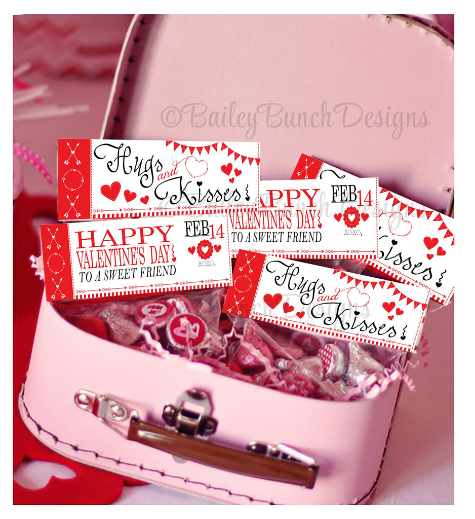 Hugs & Kisses Bag Toppers, Valentines IDVDAYKISS0520