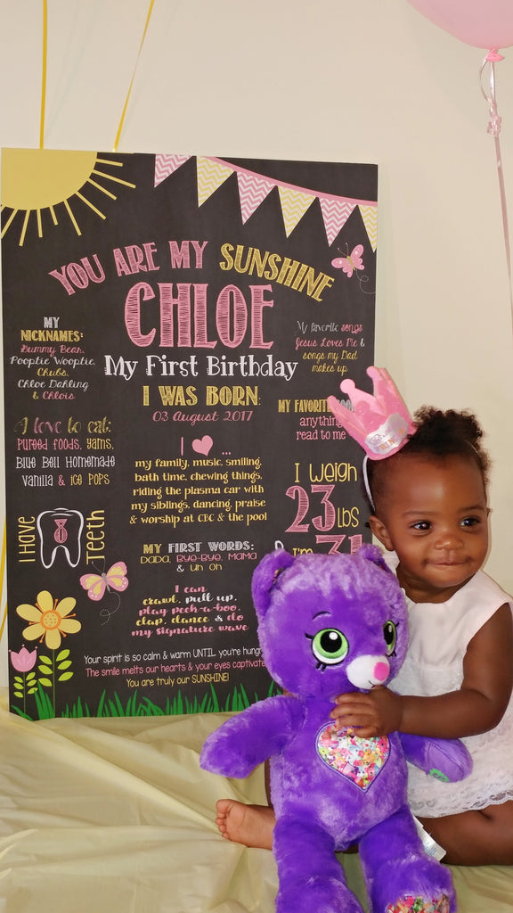 You are my Sunshine Birthday Chalkboard, SUNCHALK0520