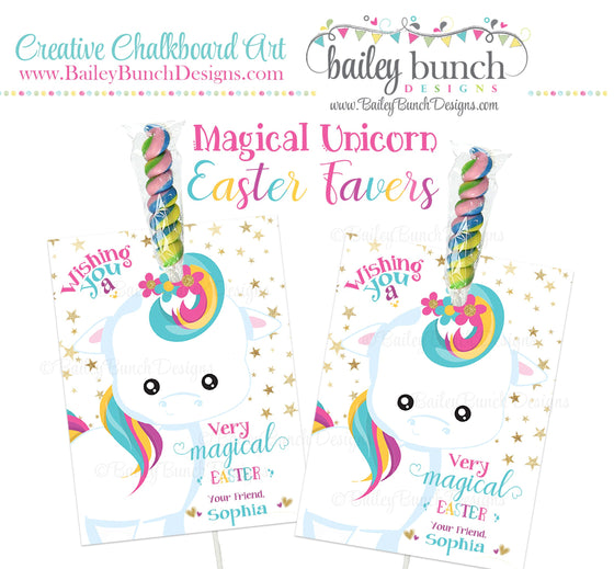 Magical Unicorn Easter Favors, EASTERUNICORN0520