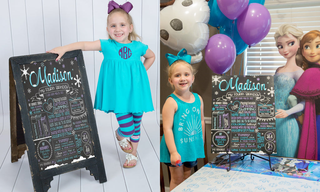 Winter ONEderland Birthday Chalkboard, Wonderland, Snowflake, WINTERCHALK0520