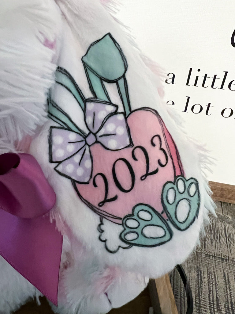 Floppy Ears Easter Bunny Stuffed Plush Bunnies & Puzzles Personalized 13inch BUNNY130520